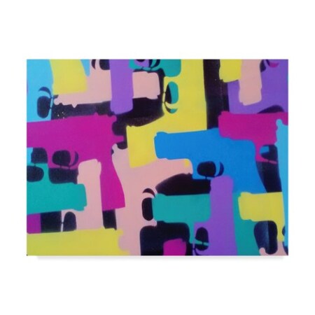 Trademark Fine Art Abstract Graffiti 'Pop Gun' Canvas Art, 18x24 ALI24220-C1824GG